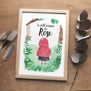 affiche personnalisable petit chaperon rouge