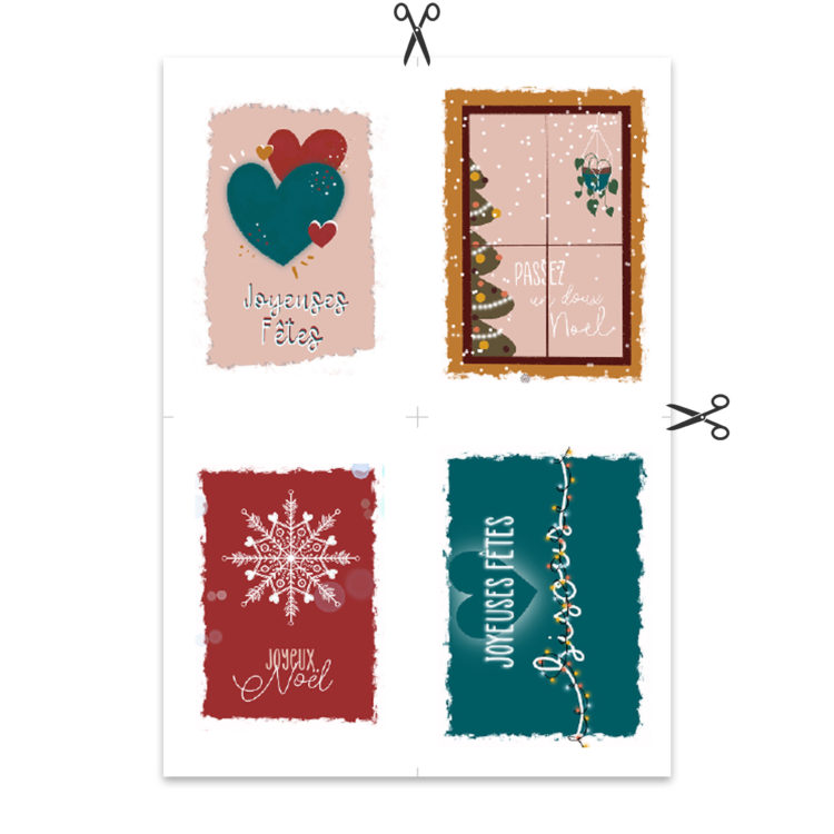 cartes de noel à imprimer
