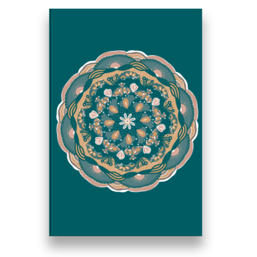 sunday mandala carte postale positive et good vibes